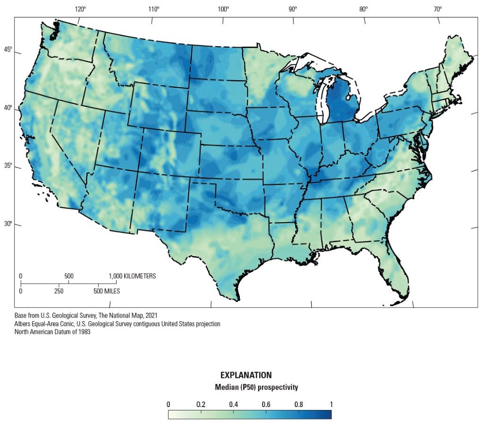 USGS Unveils First Map of Geologic Hydrogen in the U.S.