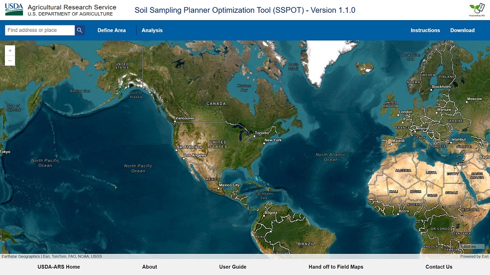 web-based soil sampling tool