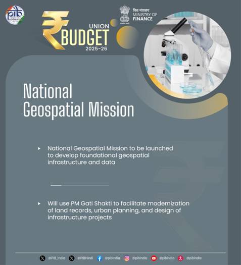 AI and Geospatial Initiatives - National Geospatial Mission