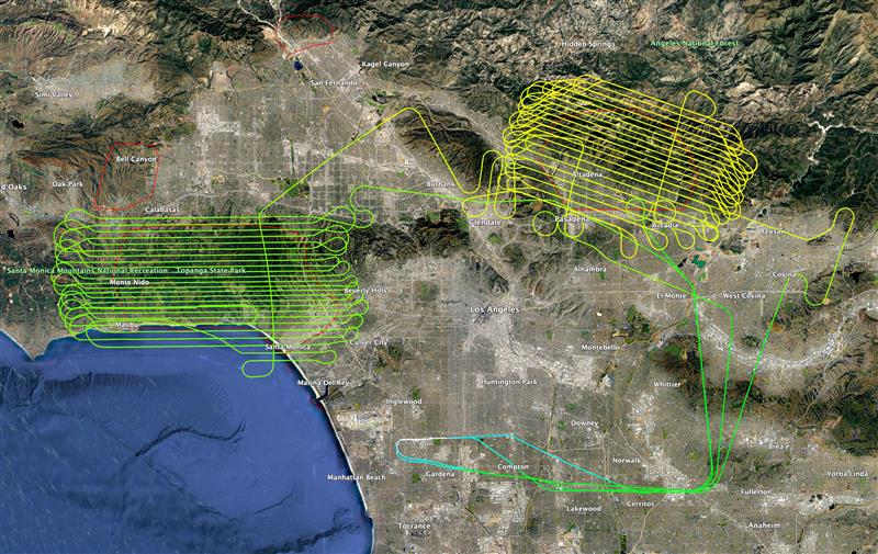 NV5 Releases Lidar Data to Aid Los Angeles Wildfire Recovery-Lidar survey coverage of LA fire aftermath