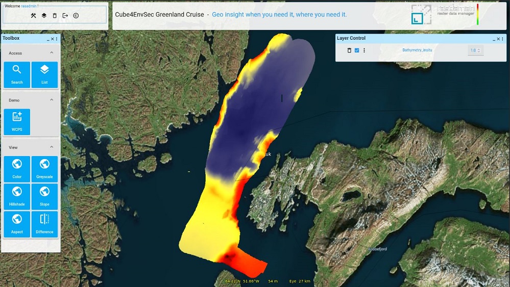 bathymetric data - New QGIS Plugin Brings WCPS-Powered Datacube Querying to Open Source GIS

