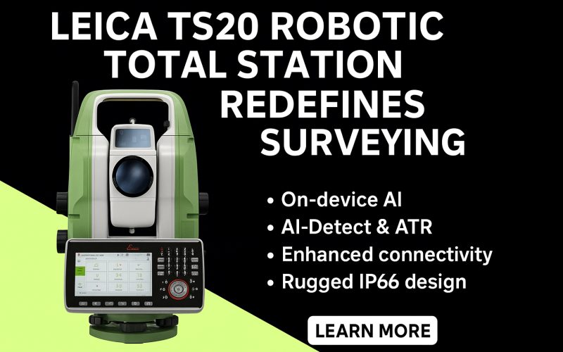 Next-Gen Leica TS20 Robotic Total Station Launched