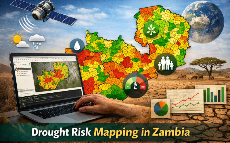 Open-Source Geospatial Framework for Drought Risk Mapping in Zambia