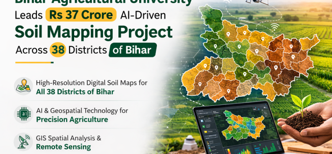 Bihar Agricultural University Leads Rs 37 Crore AI-Driven Soil Mapping Project Across 38 Districts