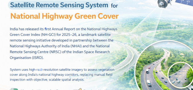 India Launches Satellite Remote Sensing System for National Highway Green Cover