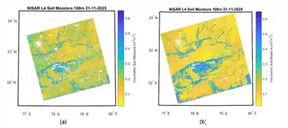 NRSC Generates High-Resolution Soil Moisture Maps from NISAR Satellite Data-High-Resolution Soil Moisture Mapping from NISAR Satellite Data