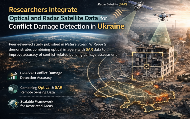 Researchers Integrate Optical and Radar Satellite Data for Conflict Damage Detection in Ukraine