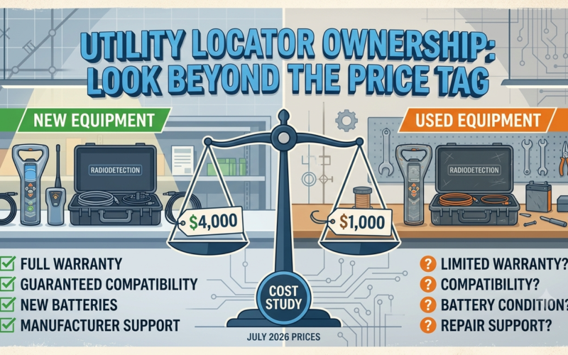 New vs. Used Utility Locators: A 2026 Cost and Ownership Study